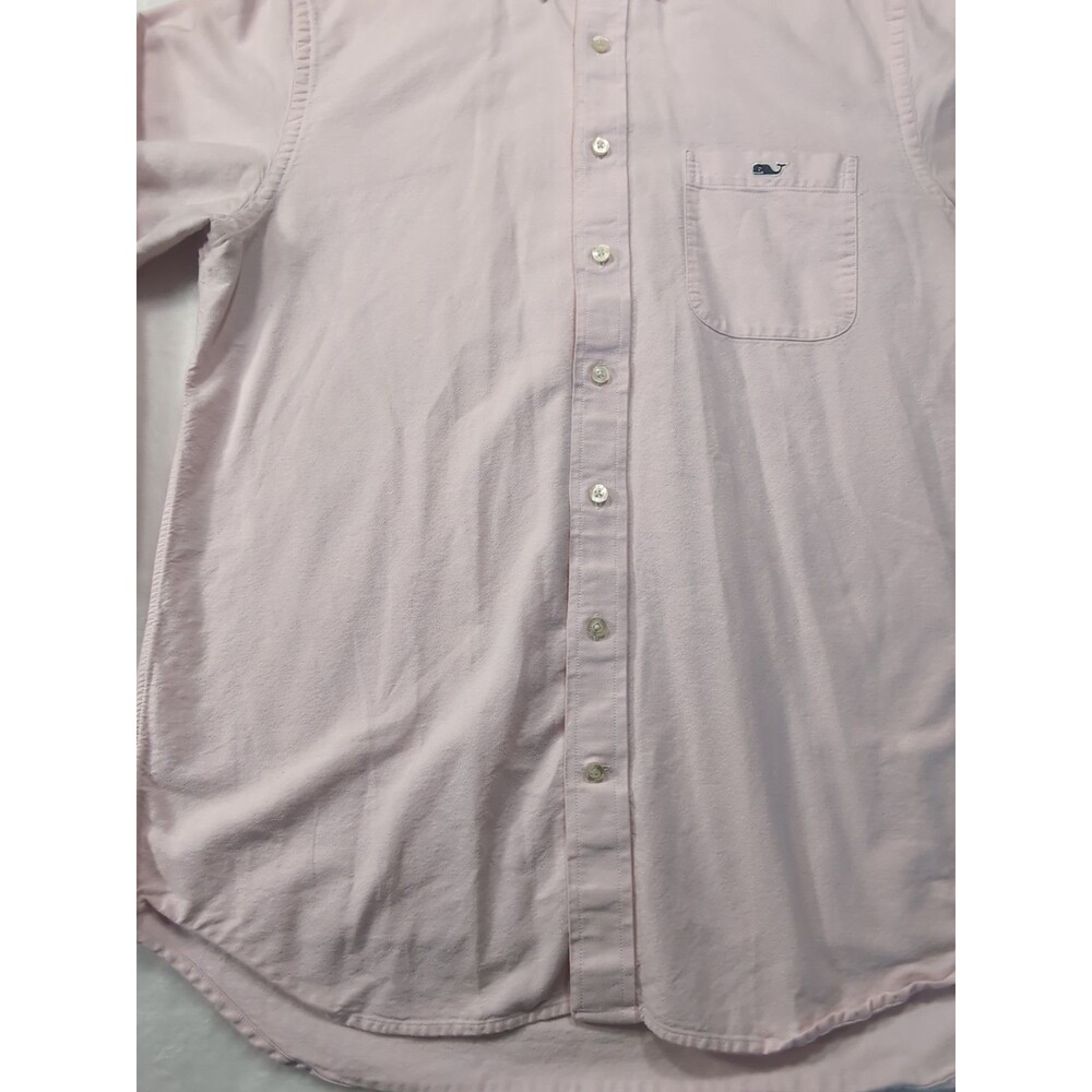 Vineyard Vines by Shep & Ian Shirt Mens Pink Medium Slim Fit Tucker Button Front - Picture 3 of 16